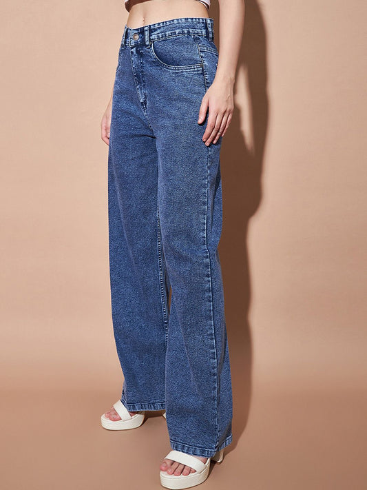 SASSAFRAS BASICS Women Clean Look No Fade High-Rise Jeans