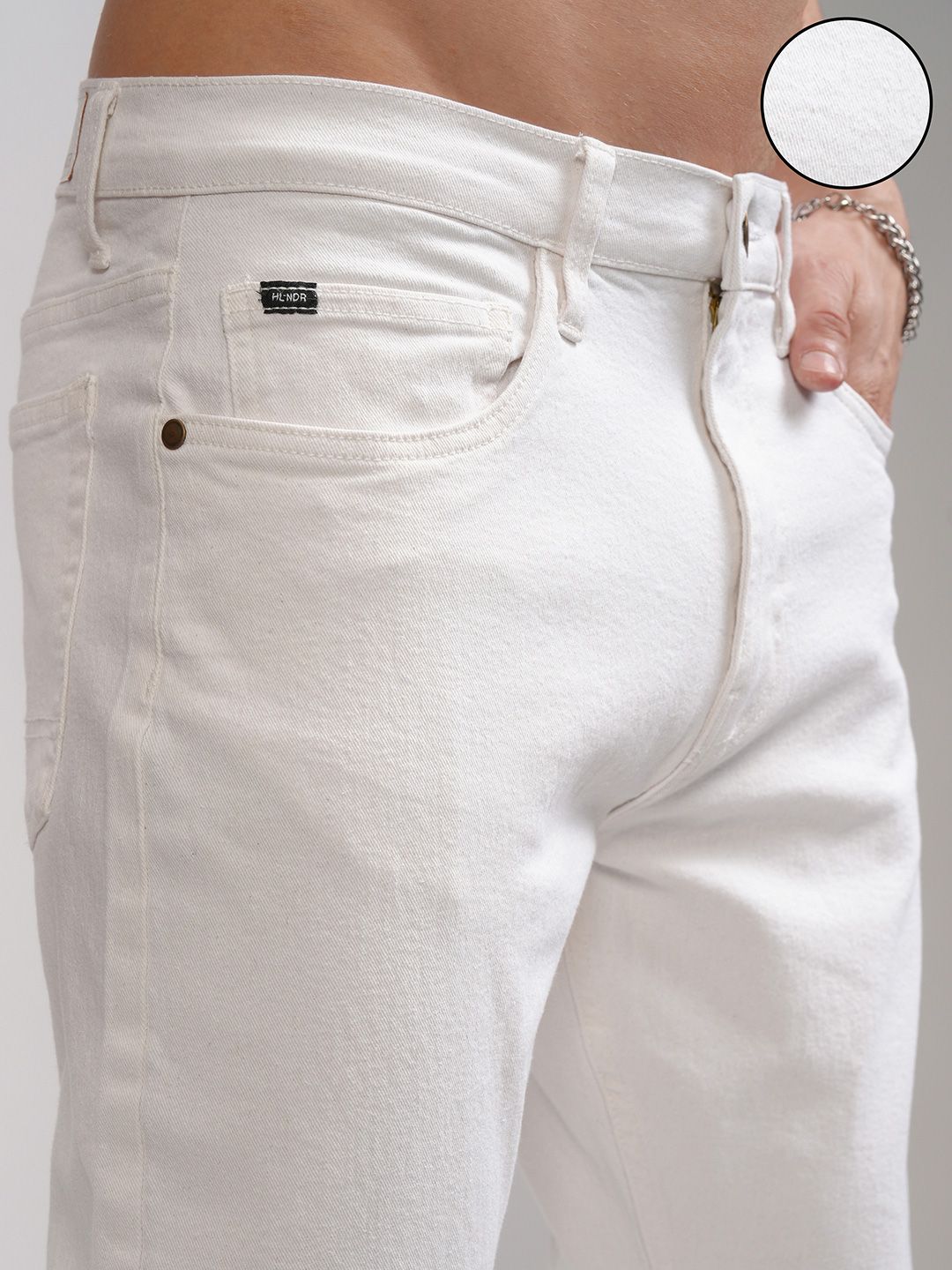 HIGHLANDER Men Loose Fit Clean Look Stretchable Jeans