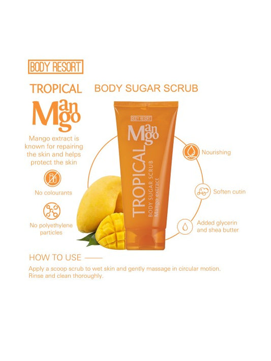 MADES Body Resort Mango Tropical Body Sugar Scrub 250g