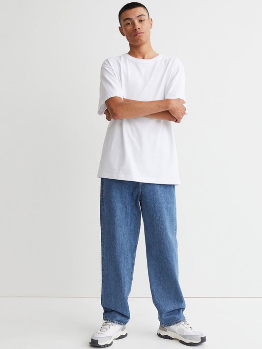 H&M Men Blue Loose Jeans