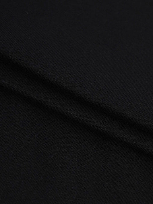 Bewakoof Men Black Printed Oversized T-shirt