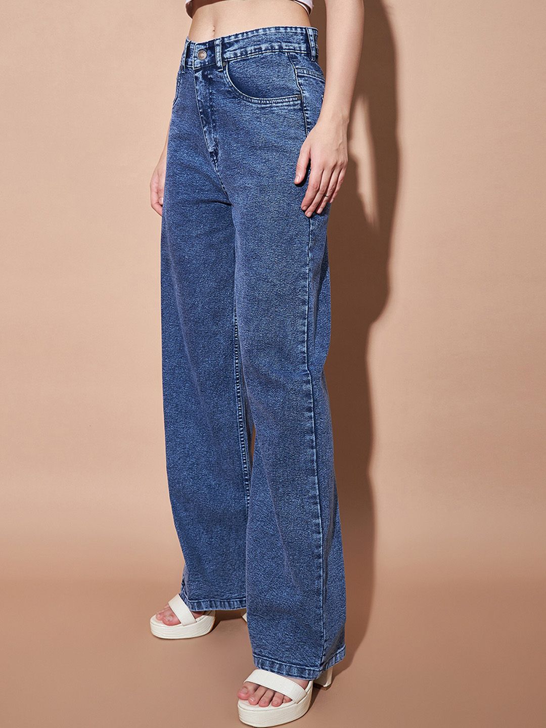 SASSAFRAS BASICS Women Clean Look No Fade High-Rise Jeans