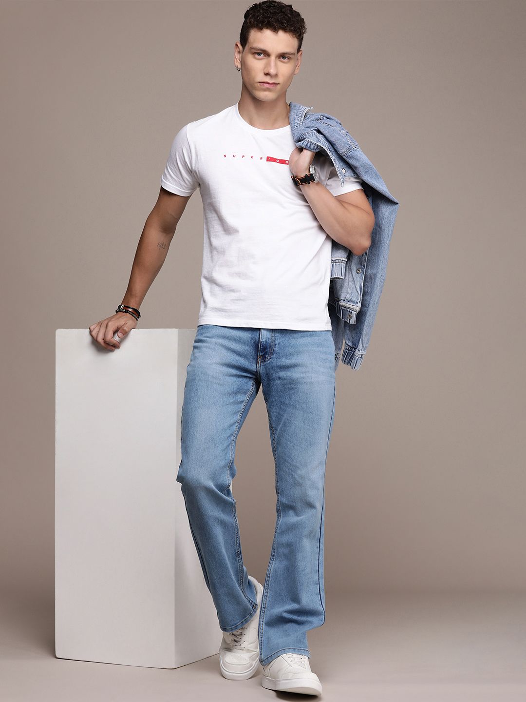 Roadster Men Bootcut Stretchable Jeans