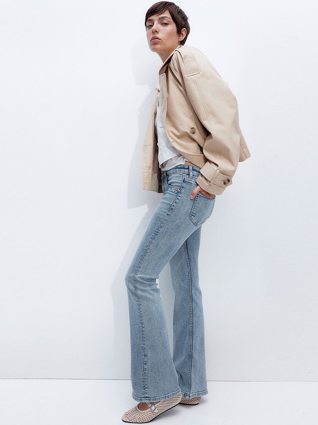 H&M Flared Low Jeans