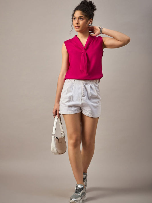 Roadster The Lifestyle Co Front Tie Sleeveless Top