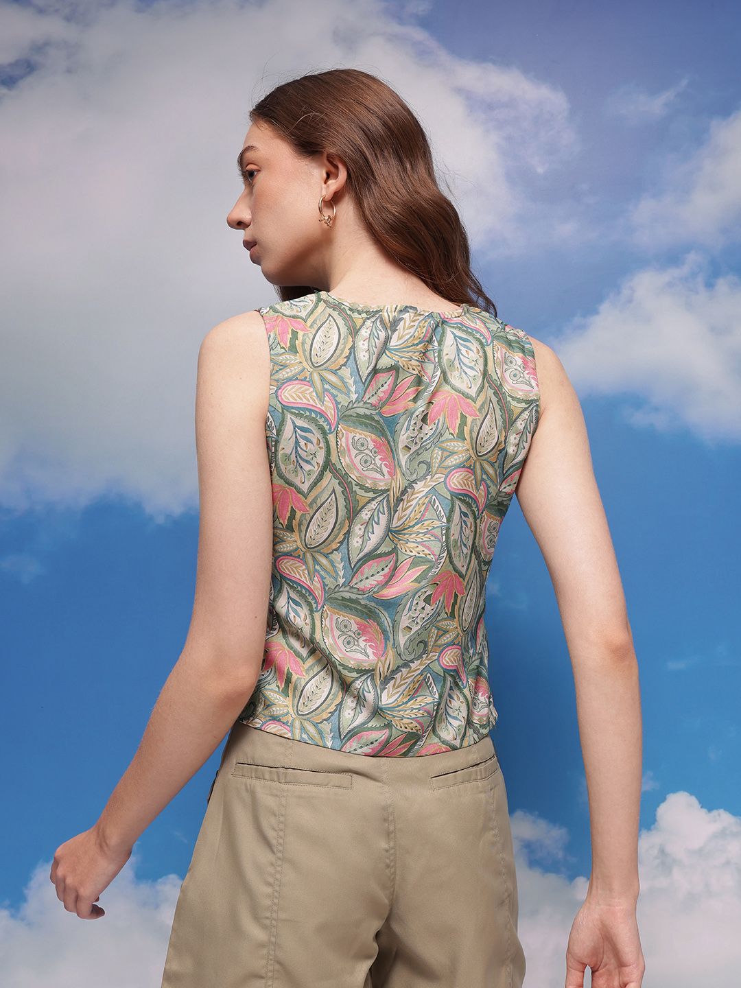 CORSICA Floral Print Top