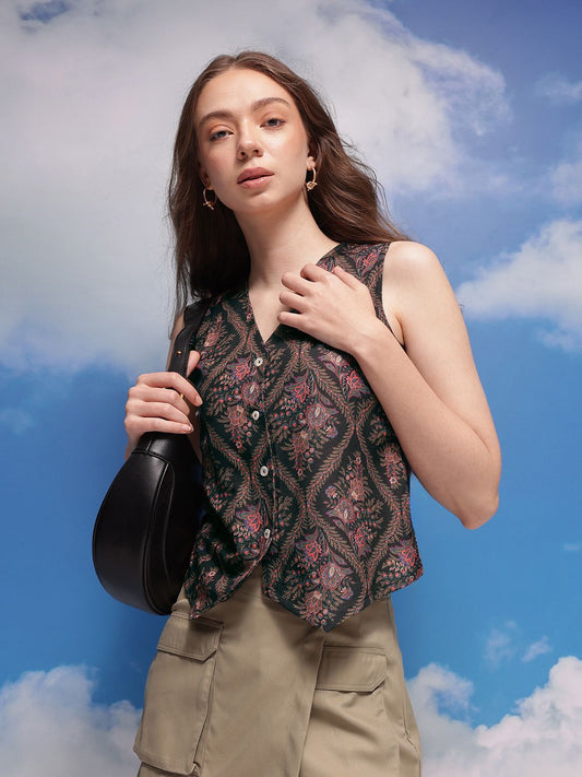 CORSICA Indie Floral Printed Vest