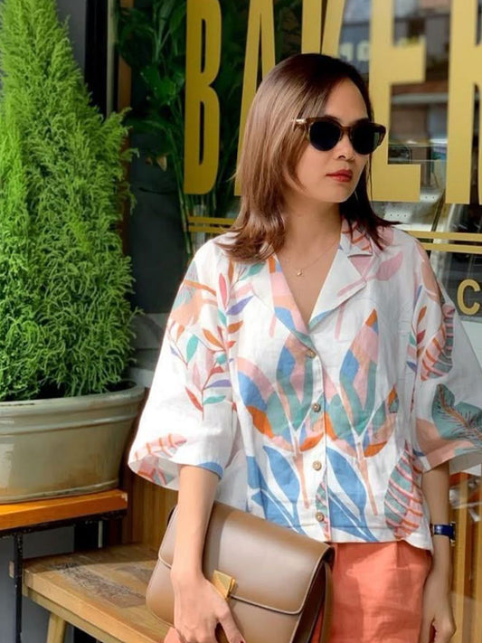 Roadster The Lifestyle Co Floral Printed Shirt Style Top