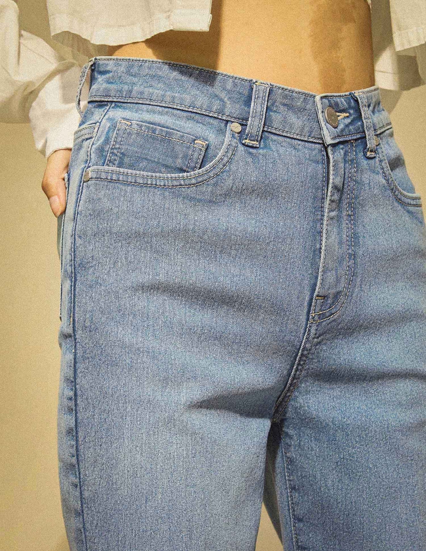 Flying Machine K-Street X High Rise Extreme Flare Crease Line Jeans