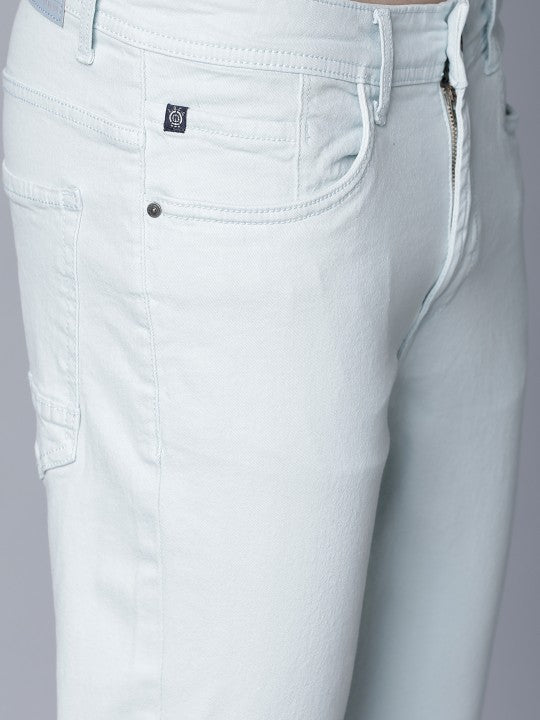 LOCOMOTIVE Men Blue Slim Fit Mid-Rise Clean Look Stretchable Jeans