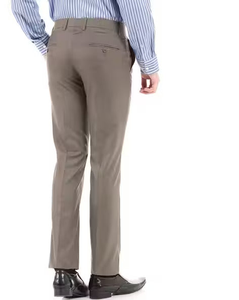 Flat-Front Slim Fit Trousers