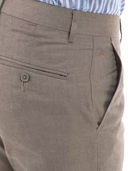 Flat-Front Slim Fit Trousers