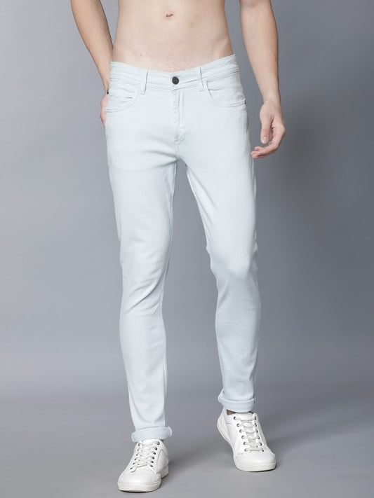 LOCOMOTIVE Men Blue Slim Fit Mid-Rise Clean Look Stretchable Jeans