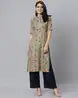 STYLUM Floral Print Straight Kurta