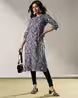 NYRIKA Women Floral Print Cambric Cotton Straight Kurta with Insert Pocket
