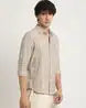 THE BEAR HOUSE Checked Slim Fit Shirt with Patch Pocket