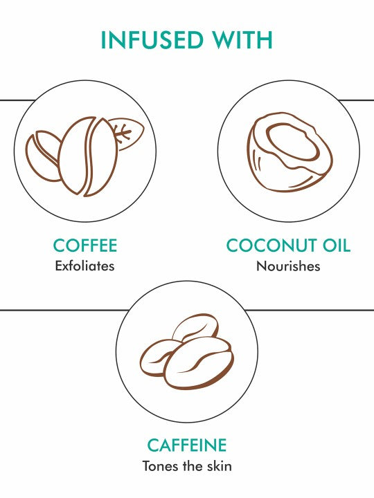 MCaffeine Sustainable Unisex Naked & Raw Tan Removal Coffee Body Scrub 100 g