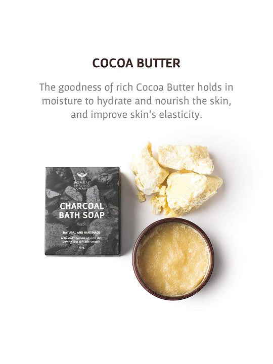 Bombay Shaving Company Set of 3 Activated Bamboo Charcoal Bath Soap 375g